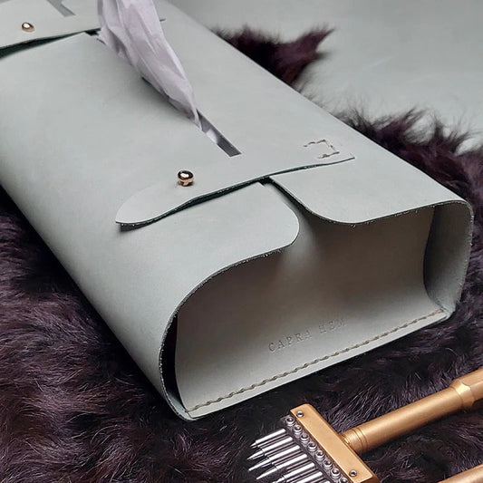 Leather Tissue Box Cover