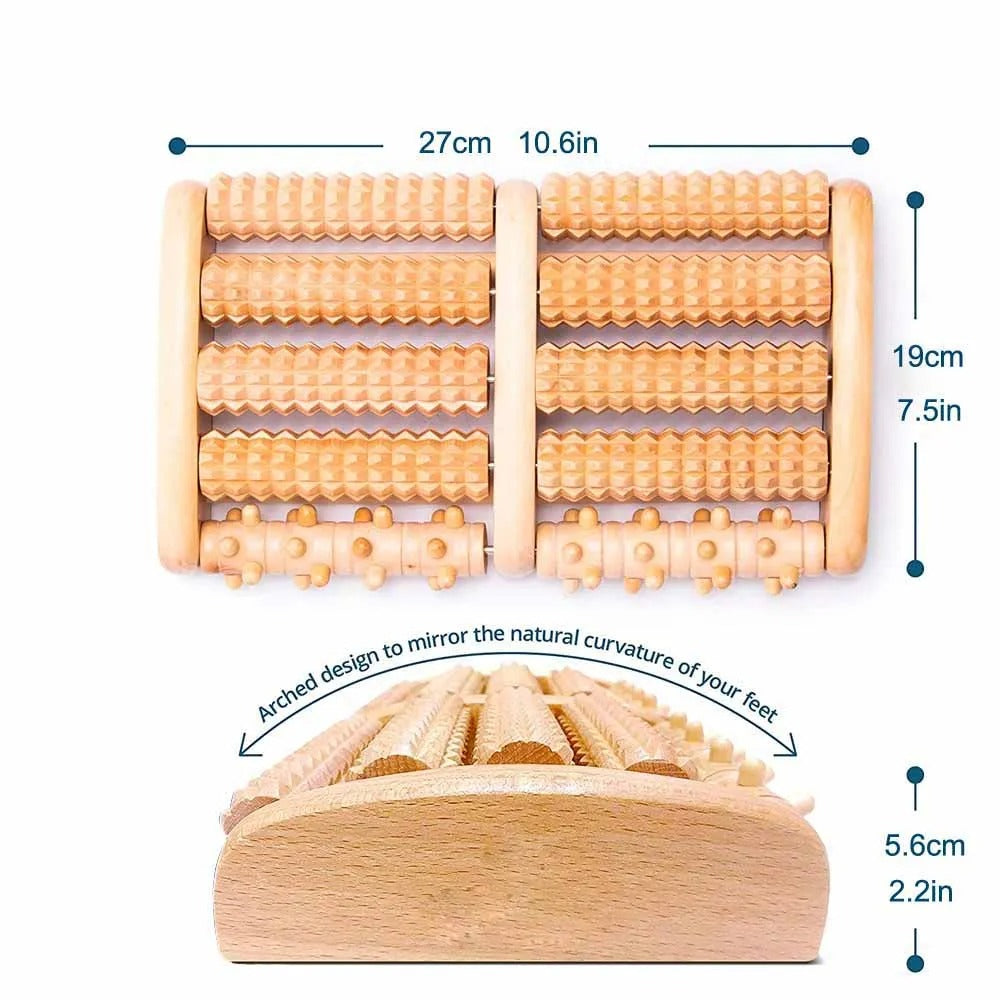 1pc Wooden Foot Massager