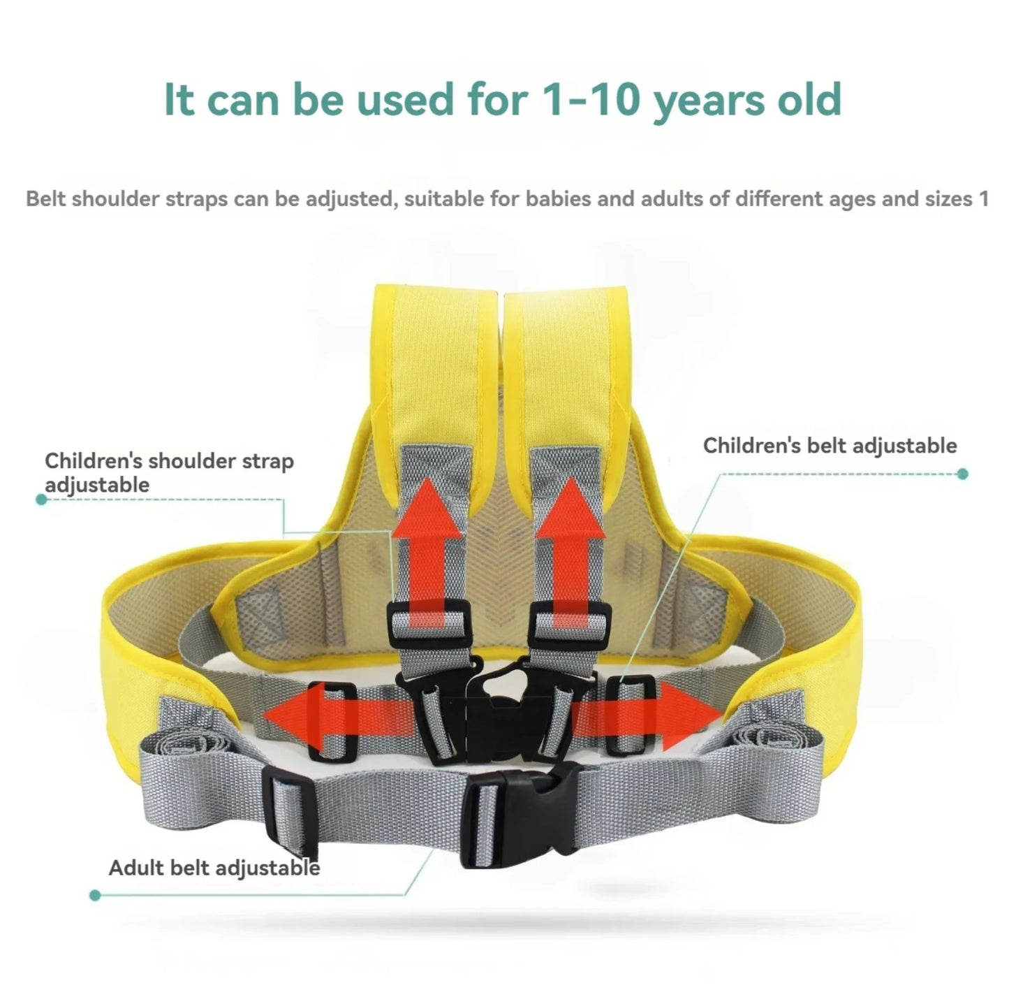 Kids Motorcycle Bicycle Bike Safety Seat Belt