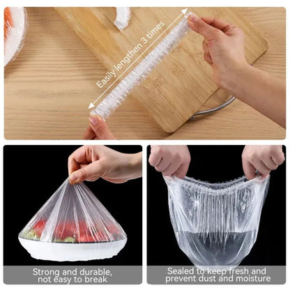 Re-Useable Food Cover Plastic Wrap Elastic