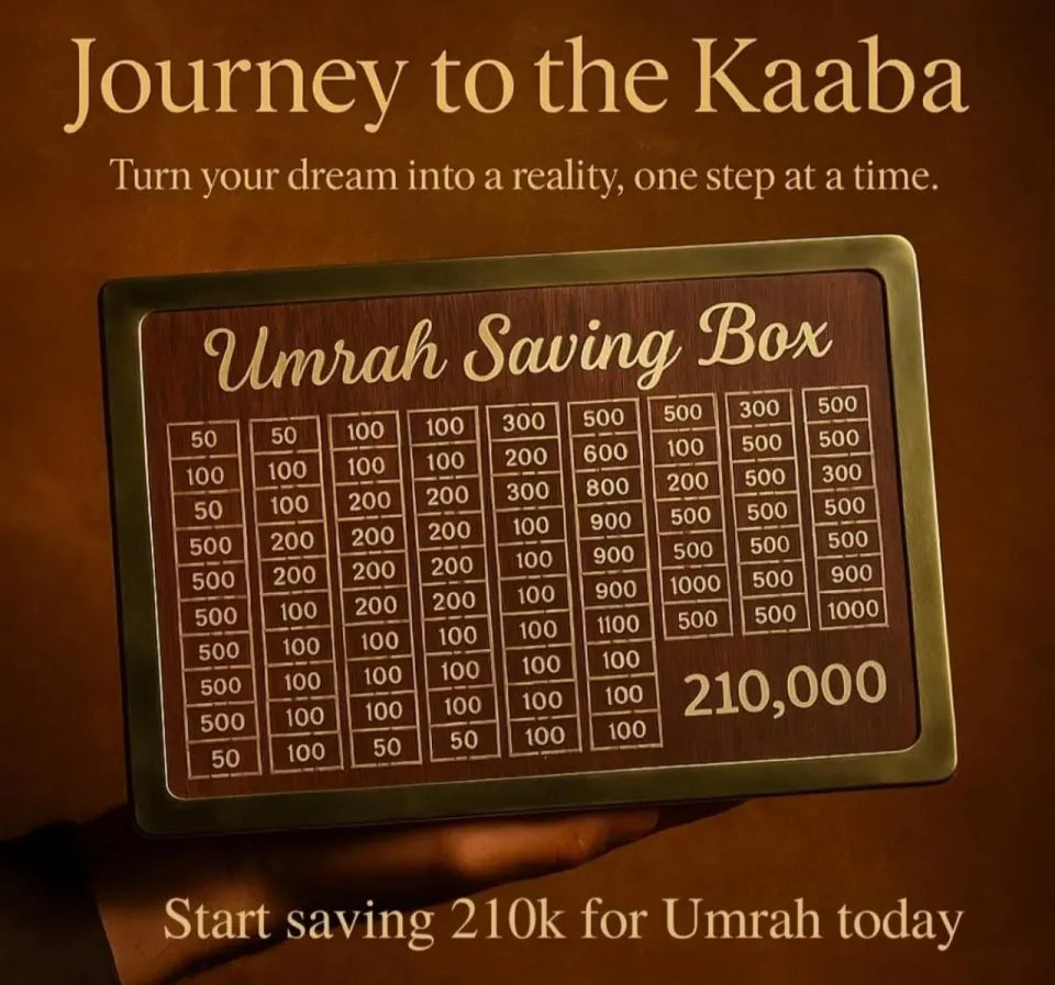Umrah Saving Box Save- 210,000 For Umrah