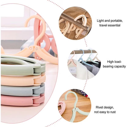 Foldable plastic Cloth Hanger