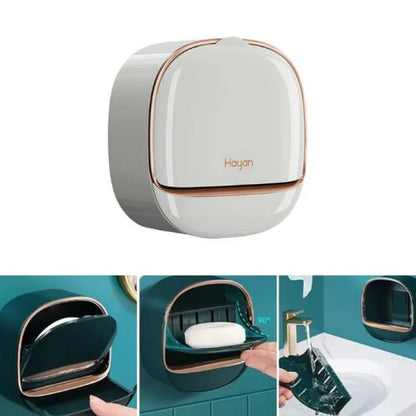 Wall mounted sticking soap dish