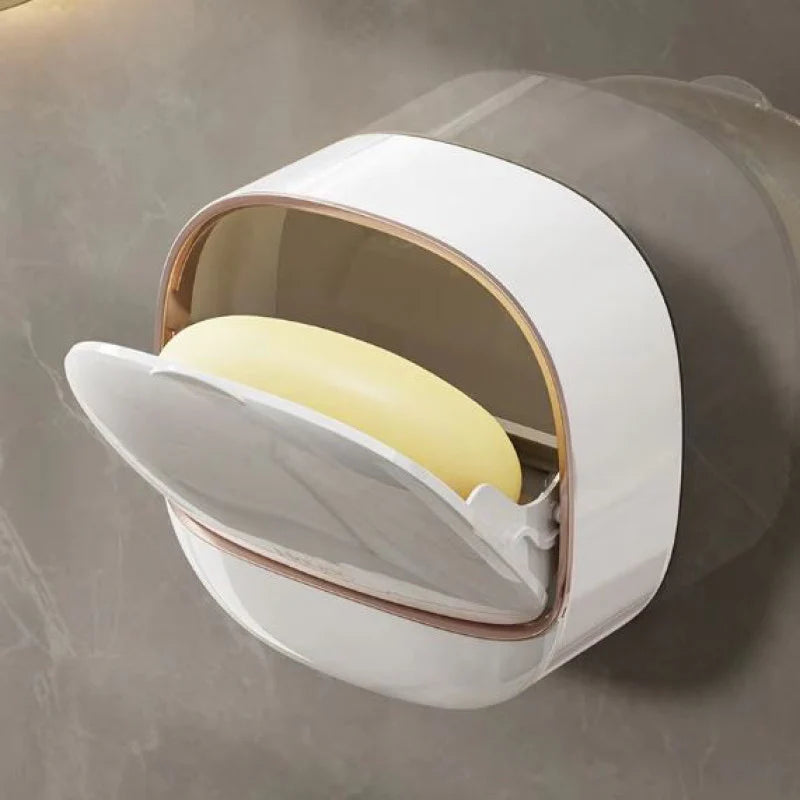 Wall mounted sticking soap dish
