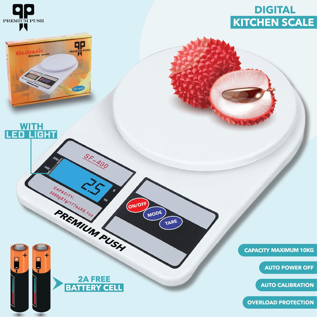 10kg kitchen measuring scale