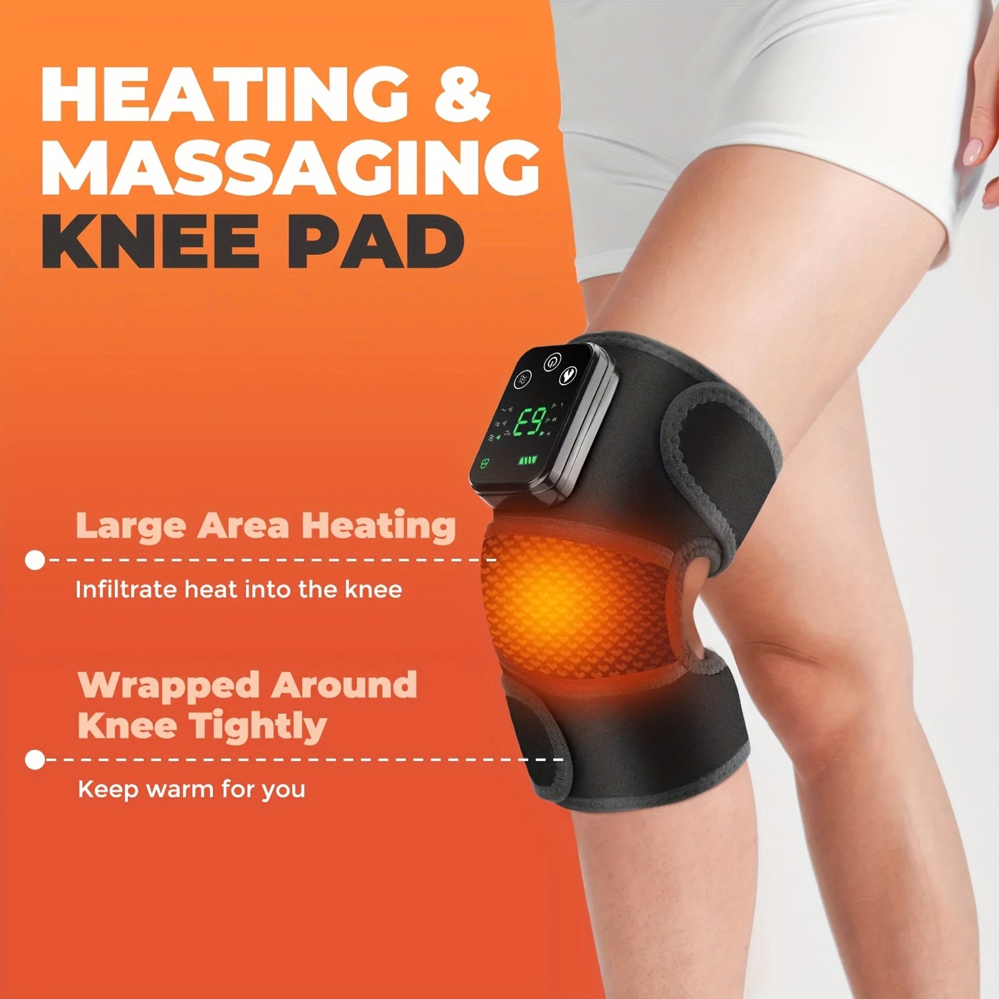 Recharable Knee Massager & Heat Support Belt