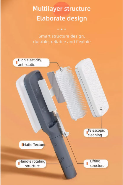 Self Cleaning Hair Brushes