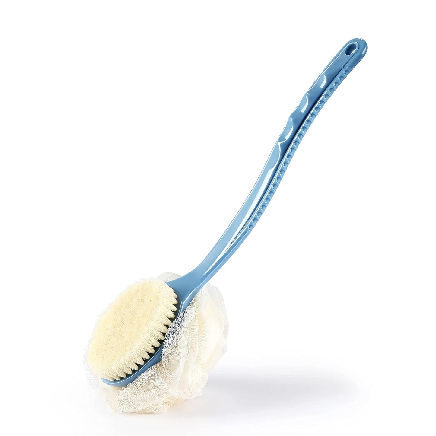 Body Brush with Curved Long Handle