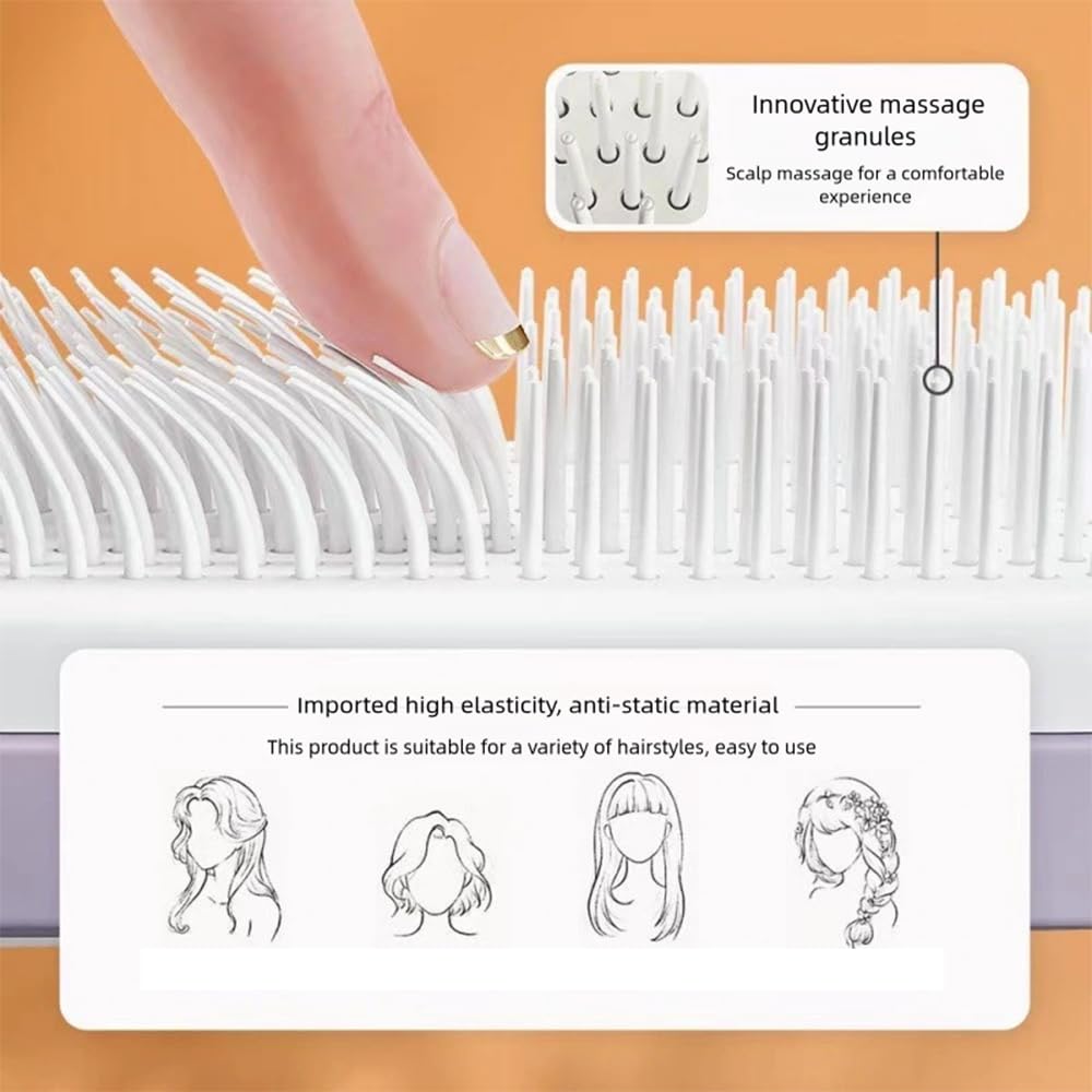 Self Cleaning Hair Brushes