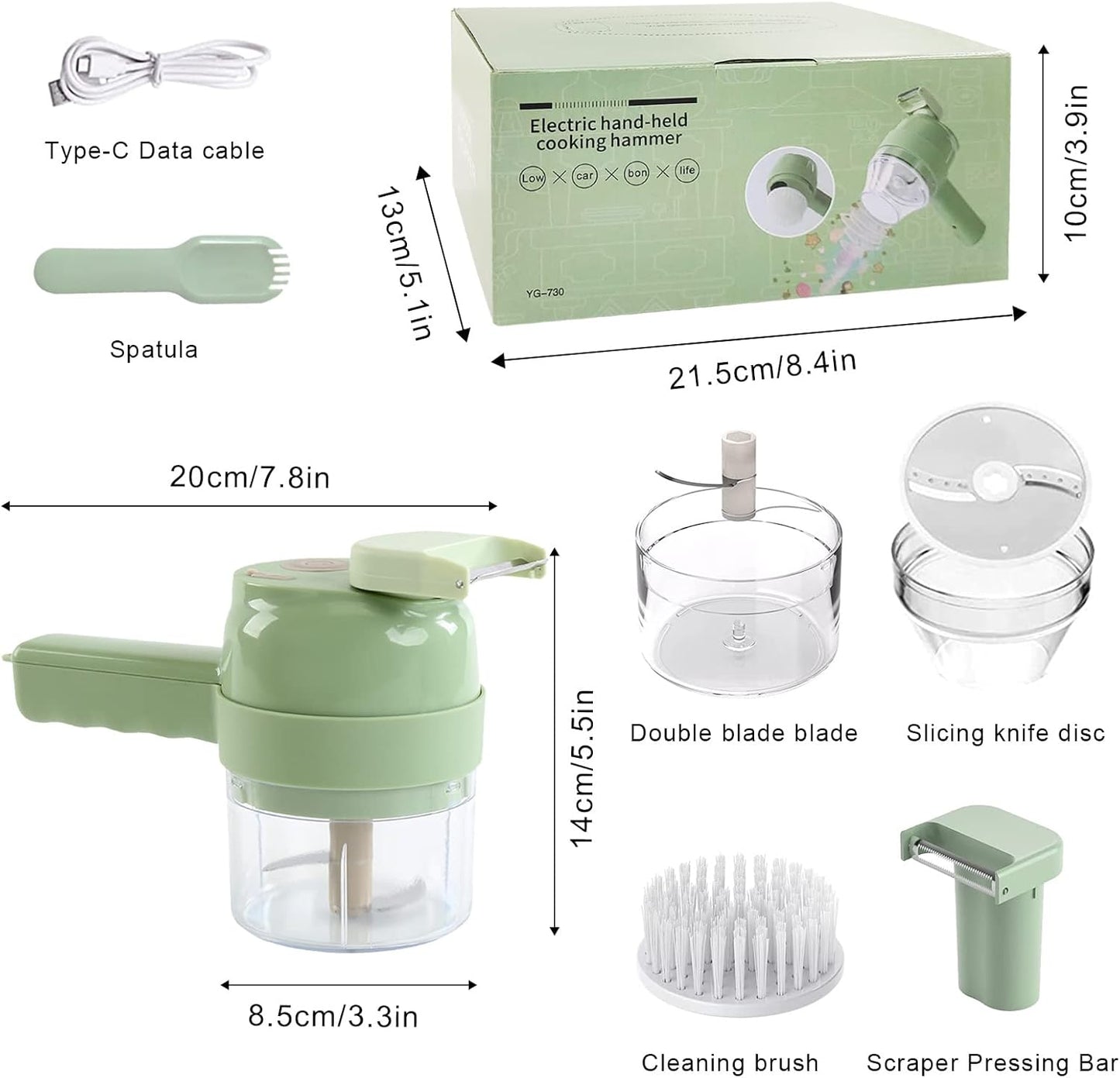Electric Rechargeable Vegetable Cutter