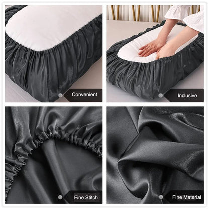 Premium Shine Silk Pillow Cover – Easy Fit