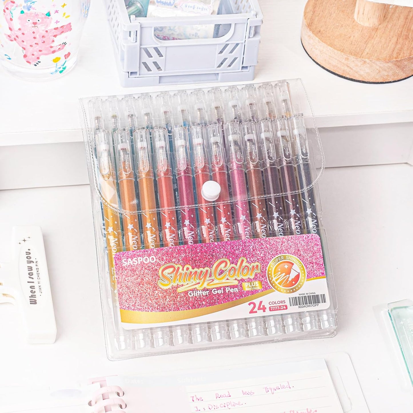 Vibrant Glitter Gel Pen Collection