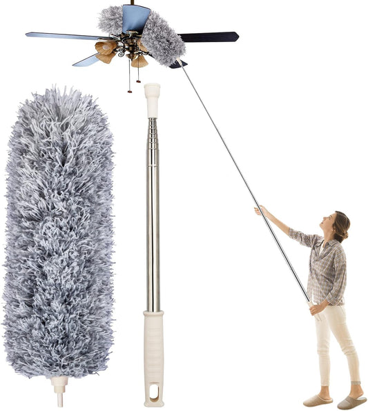 Flexible Grey Mop With Long Rod