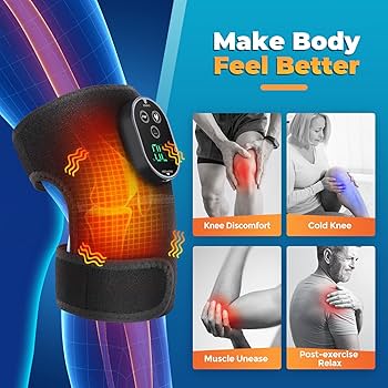 Recharable Knee Massager & Heat Support Belt