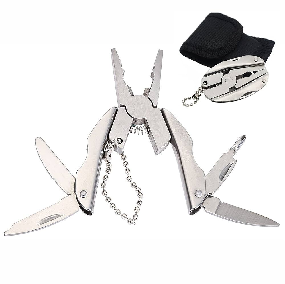 7 in 1 Stainless Steel Key Chain Pliers