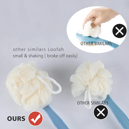 Body Brush with Curved Long Handle