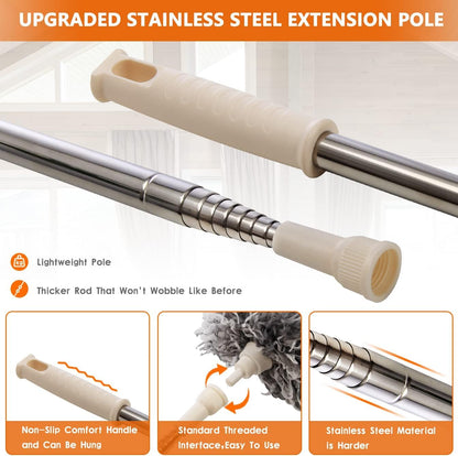 Flexible Grey Mop With Long Rod
