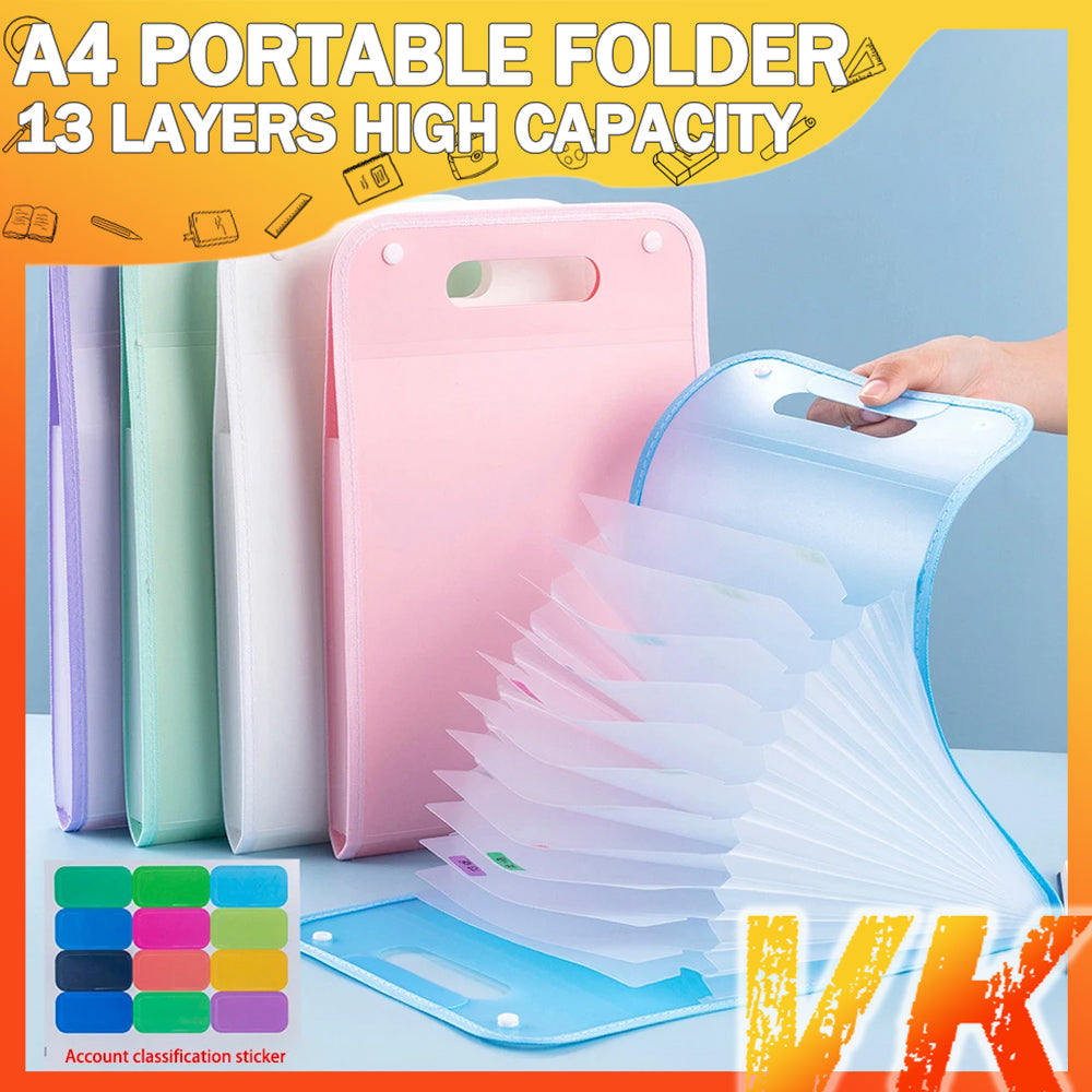 Multi-Layer Expanding Document Organizer Bag