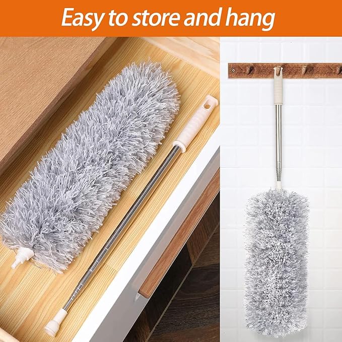Flexible Grey Mop With Long Rod