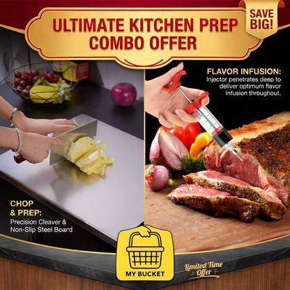 Smart Cooking Combo – Cutting Board & Flavor Injector