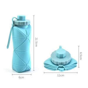 Foldable Silicone Water Bottle 600Ml