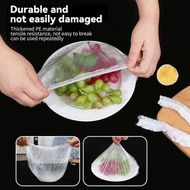 Re-Useable Food Cover Plastic Wrap Elastic