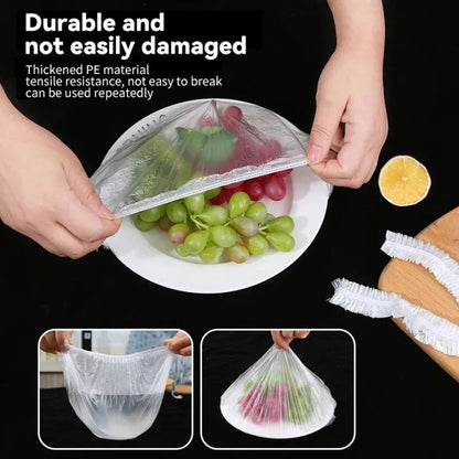 Re-Useable Food Cover Plastic Wrap Elastic