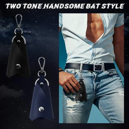 Premium Leather Batsman Keychain
