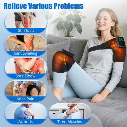 Recharable Knee Massager & Heat Support Belt
