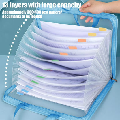 Multi-Layer Expanding Document Organizer Bag