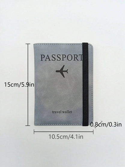 Leather Passport & Card Holder Travel Wallet