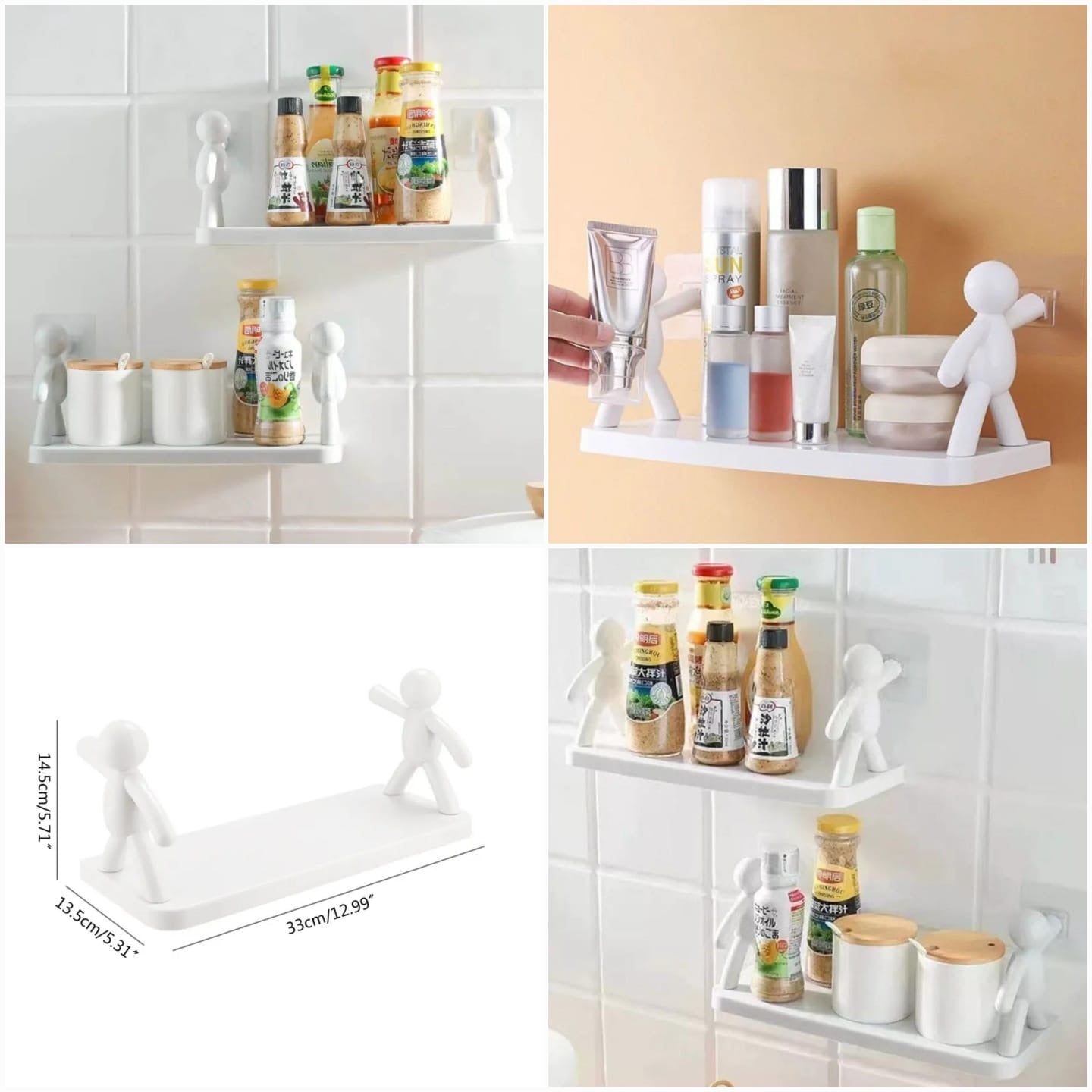 Wall Mounted Character Storage Shelf (2 Pcs)