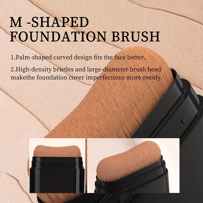 2-in-1 Korean Foundation Stick + Blending Brush