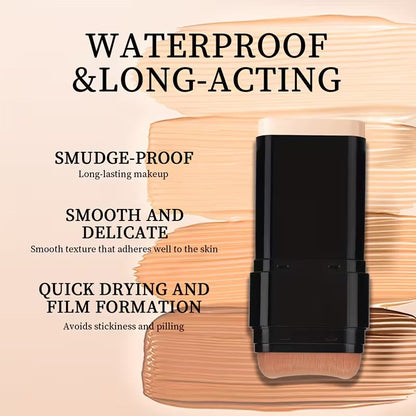 2-in-1 Korean Foundation Stick + Blending Brush