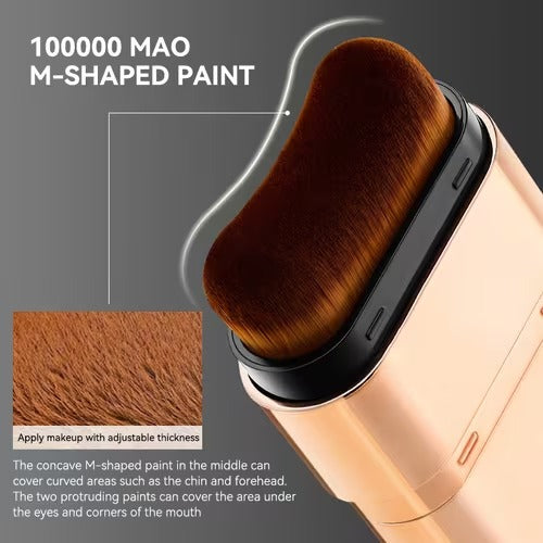2-in-1 Korean Foundation Stick + Blending Brush