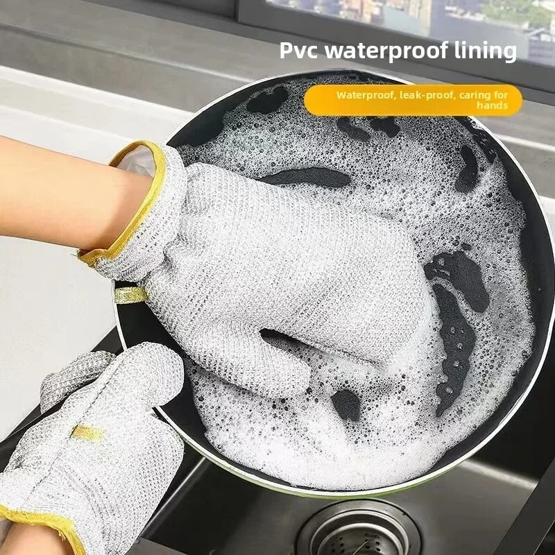 Steel Wire Cleaning Gloves