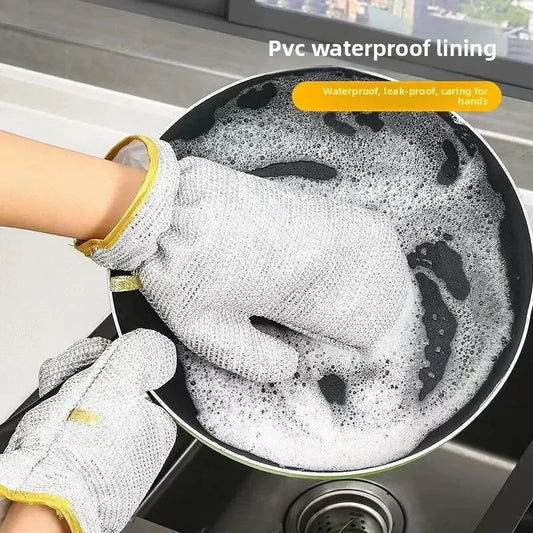 Steel Wire Cleaning Gloves