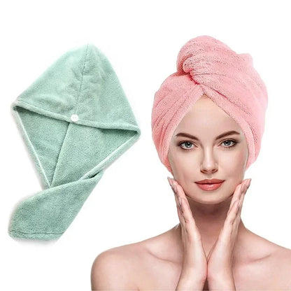 Microfiber Hair Drying Cap Towel (Multi Color)