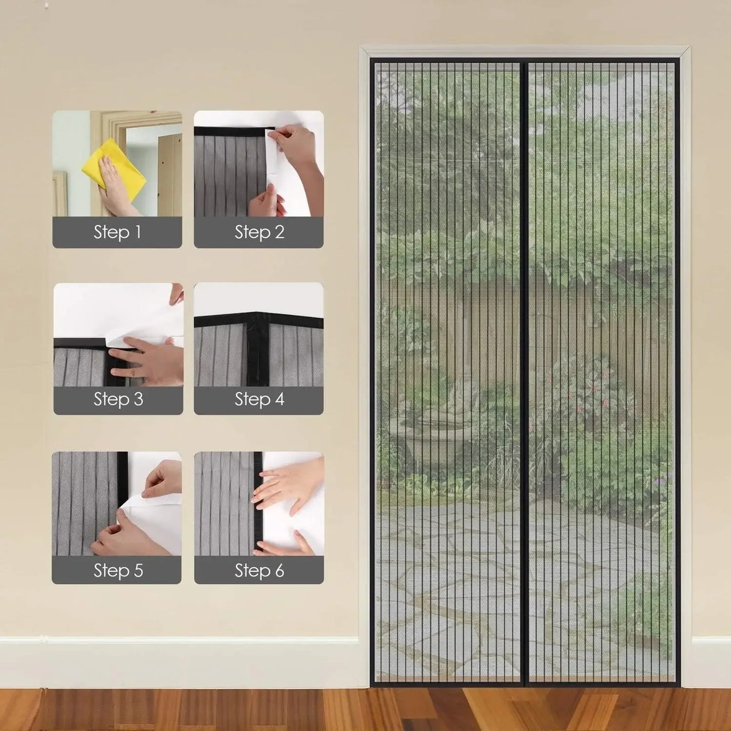 Magnetic Mosquito Screen Door Net