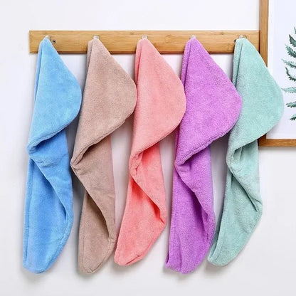 Microfiber Hair Drying Cap Towel (Multi Color)