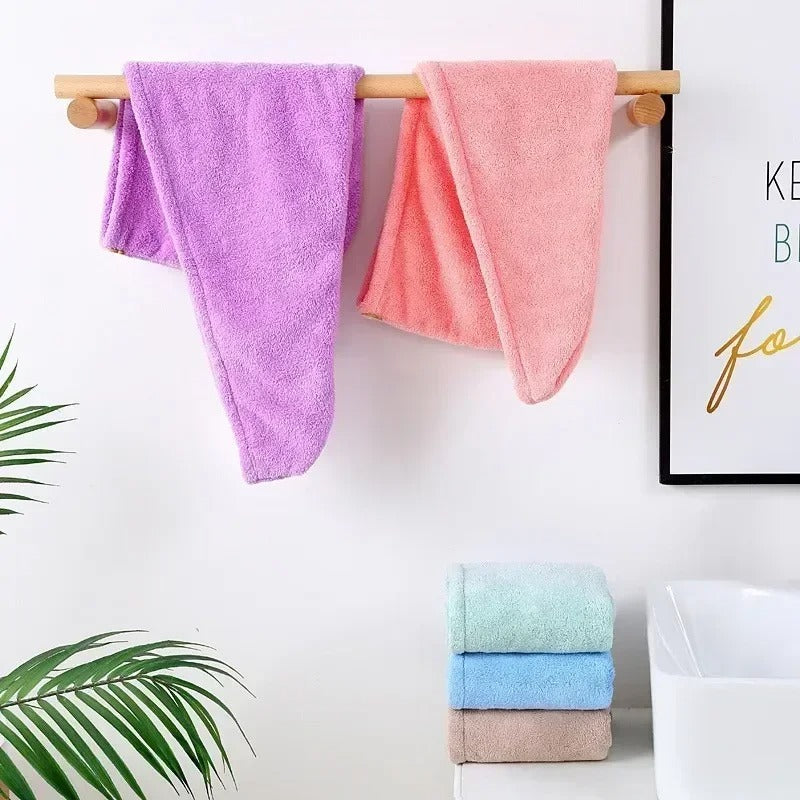 Microfiber Hair Drying Cap Towel (Multi Color)