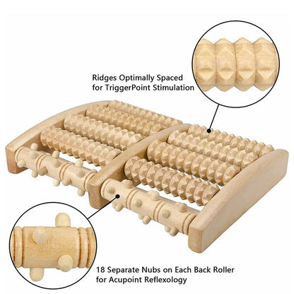 1pc Wooden Foot Massager