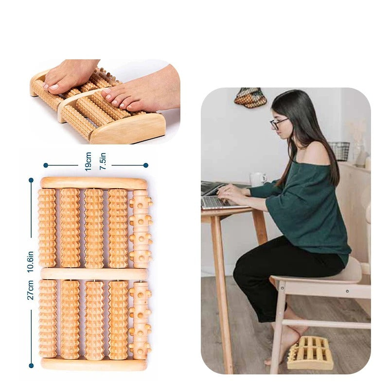 1pc Wooden Foot Massager