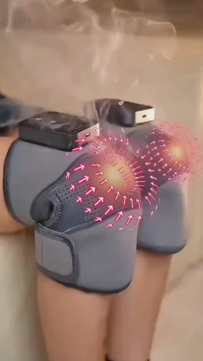 Recharable Knee Massager & Heat Support Belt