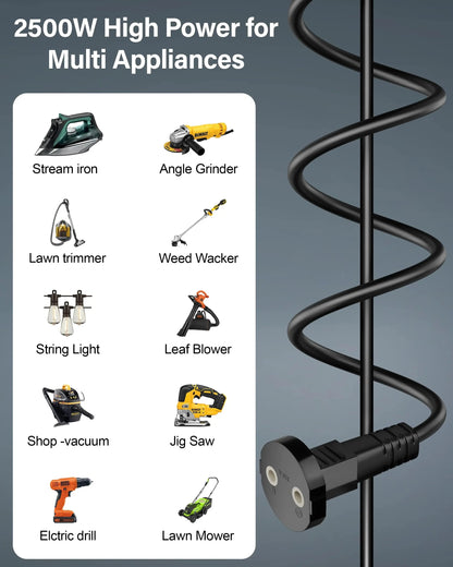 2-Pin Power Extension Cable, Copper Wire