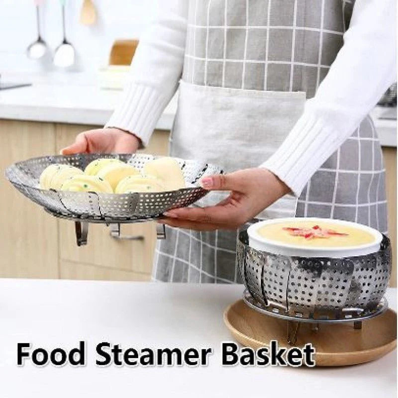 Stainless Steel Foldable Food Steamer