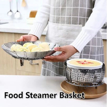 Stainless Steel Foldable Food Steamer